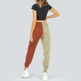 thumbnail image 5 of Sngxgn Women's Casual Slim Fit Pants Leggings Drawstring Workout Thick Jogger Pants Sweatpants with Pockets(Brown,XL), 5 of 8
