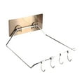 thumbnail image 1 of Soporte para lavabo de acero inoxidable, multifuncional, resistente a la corrosión, sin perforaciones, para montaje en pared, para baño, 1 of 13