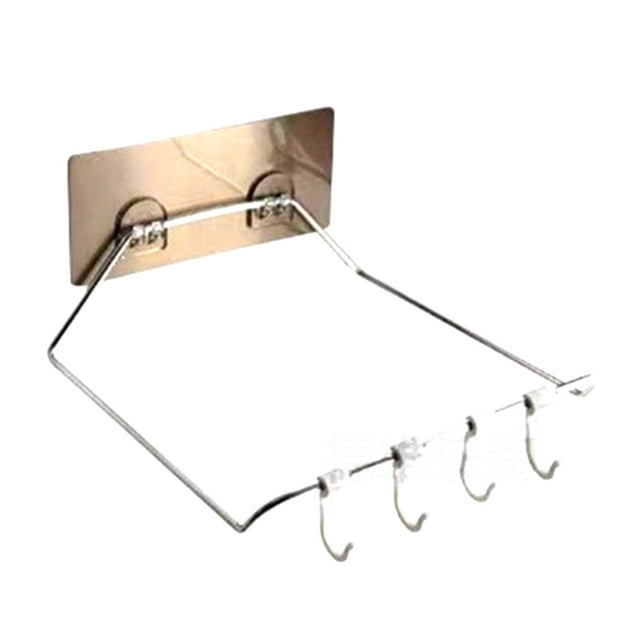 Soporte para lavabo de acero inoxidable, multifuncional, resistente a la corrosión, sin perforaciones, para montaje en pared, para baño