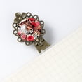 thumbnail image 5 of Rose Leopard Book Accessories: Vintage Copper-Colored Lace Bookmarks - Set of 2 Stainless Steel Book Marks - Gifts for Book Lovers and Readers, 5 of 5