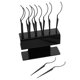 thumbnail image 5 of GOOHOCHY 1 juego de estante para extensiones de pestañas: expositor de pestañas postizas, soporte de plástico negro, soporte para extensiones de pestañas con 12 varillas curvas., 5 of 5