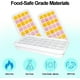 thumbnail image 4 of Ice Cube Trays, Food Grade Ice Cube Molds with Lids, Release All Ice Cubes in One Second, BPA Free, 64 Ice Cube Trays (Blue Ice Cube Trays with Lids), 4 of 5