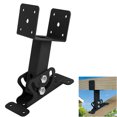 thumbnail image 2 of Mistaha Adjustable Roof Riser Bracket Kit for Pergolas - Black Metal Support Pole Set for Patio Cover, Gazebo, or Sunshades - Easy Install, Stable Design - Wide Applications, 2 of 5