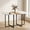 White + Wood + Black, variant on 59" Modern MDF Dining Table with Matte Black & Wood Grain Tabletop and Black Metal Frame, for Kitchen, Dining Room