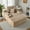Camel (w/ Cup Holder), variant on XIZZI 67" Chaise Lounge Indoor, No Assembly Required, Oversized Upholstered Sleeper Sofa Bed with Throw Pillows, Plush Fabric, Gray
