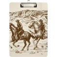 thumbnail image 2 of Coolnut Western Cowboy Clipboard, Acrylic Standard A4 Letter Size Clip Board with Low Profile Clip for Office, Classroom, Doctor, Nurse and Teacher, 12.5"x9", 2 of 7
