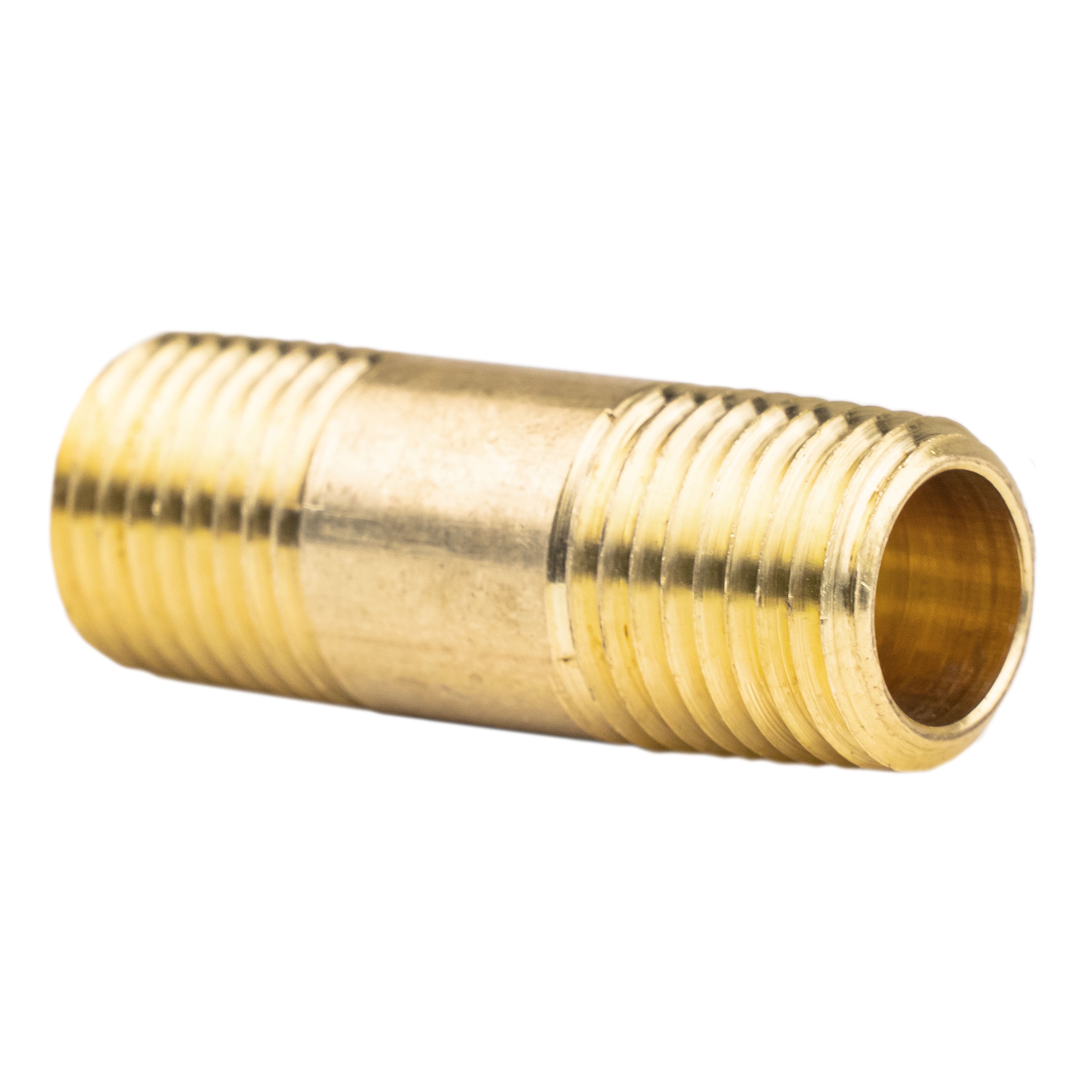 1/4 inch x 4.5" Nipple Brass Pipe Fitting NPT male thread air water gas fuel