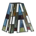 thumbnail image 6 of Home Decorators Collection Fallsdale 1-Light Matte Black Wall Sconce with Tiffany Glass Shade, 6 of 8