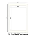 thumbnail image 2 of Antique White Picture Frame Mat for 12x18 Frames - Fits 11x16 Photos - 50 Mats, 2 of 7
