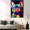 thumbnail image 5 of French Bulldog Canvas Framed Gifts For Dog Lover Watercolor Dog Canvas Birthday Gifts For Father Hanging Decorations Retro Home (Gifts For Dad), 5 of 6