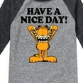thumbnail image 3 of Garfield - Have A Nice Day - Toddler And Youth Raglan Graphic T-Shirt, 3 of 4