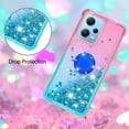 thumbnail image 5 of Slim Fit Phone Case for Redmi Note 12 4G, Bling Shiny Quicksand Effect TPU Bumper Case with Four Corners Heavy Anti-Fall Protection for Redmi Note 12 4G,Pink Blue, 5 of 14