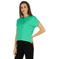 thumbnail image 4 of Inkmeso Drop Shoulder Round Neck T-shirt For Womens Casual Relax Fit Summer T-shirts, 4 of 7