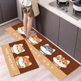 thumbnail image 5 of Alfombra de cocina duradera y resistente a la suciedad, alfombra para puerta de baño, alfombra para ducha, alfombra para pies, alfombra suave antideslizante con dibujos animados, 5 of 5