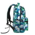 thumbnail image 4 of KLL Blue Lotus Flower Print Casual Backpack for Men Women,Travel Casual Backpack Outdoor Activities Bag Daypack for Travel Hiking Shopping Daily, 4 of 5