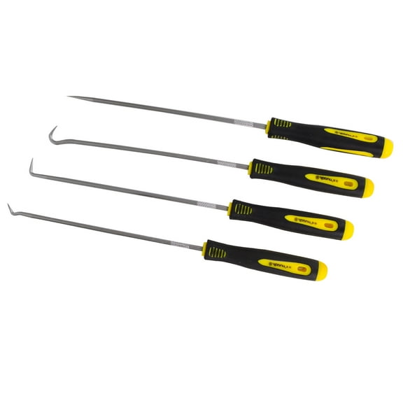 Bleiou 4 Pcs Precision Automotive Hook Set, Car Auto Oil Seal/O-Ring Seal Gasket Mini Precision Hooks Puller Remover