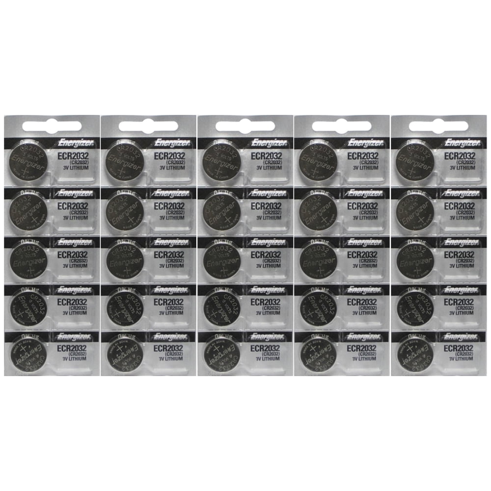 Energizer CR2032 3V Lithium Coin Battery - 25 Pack