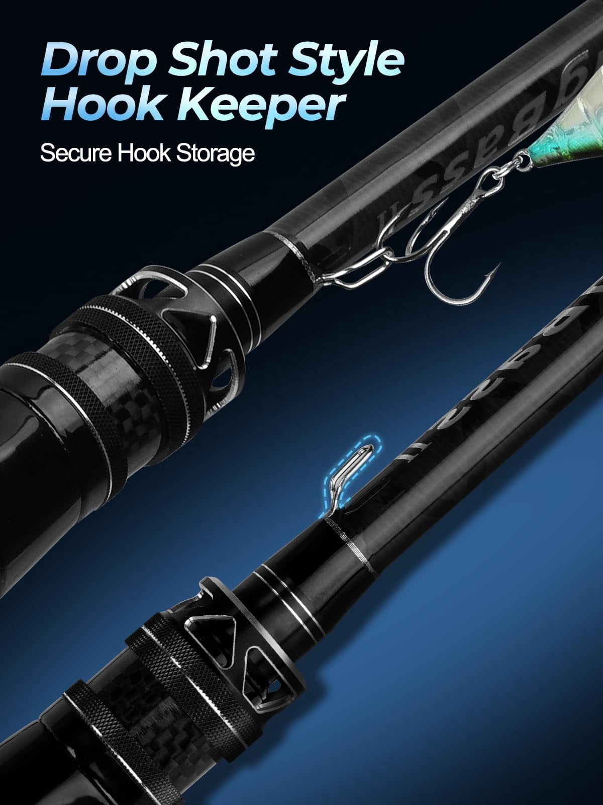 Fishing Rods  Carbon Fiber Spinning & Casting Poles Saltwater Resistant Guides 6'/7'/8'/9'/10'/12'-portable 2/3/4/-piece Telescopic Designs Cork/eva Grip For Bass Trout Inshore Surf