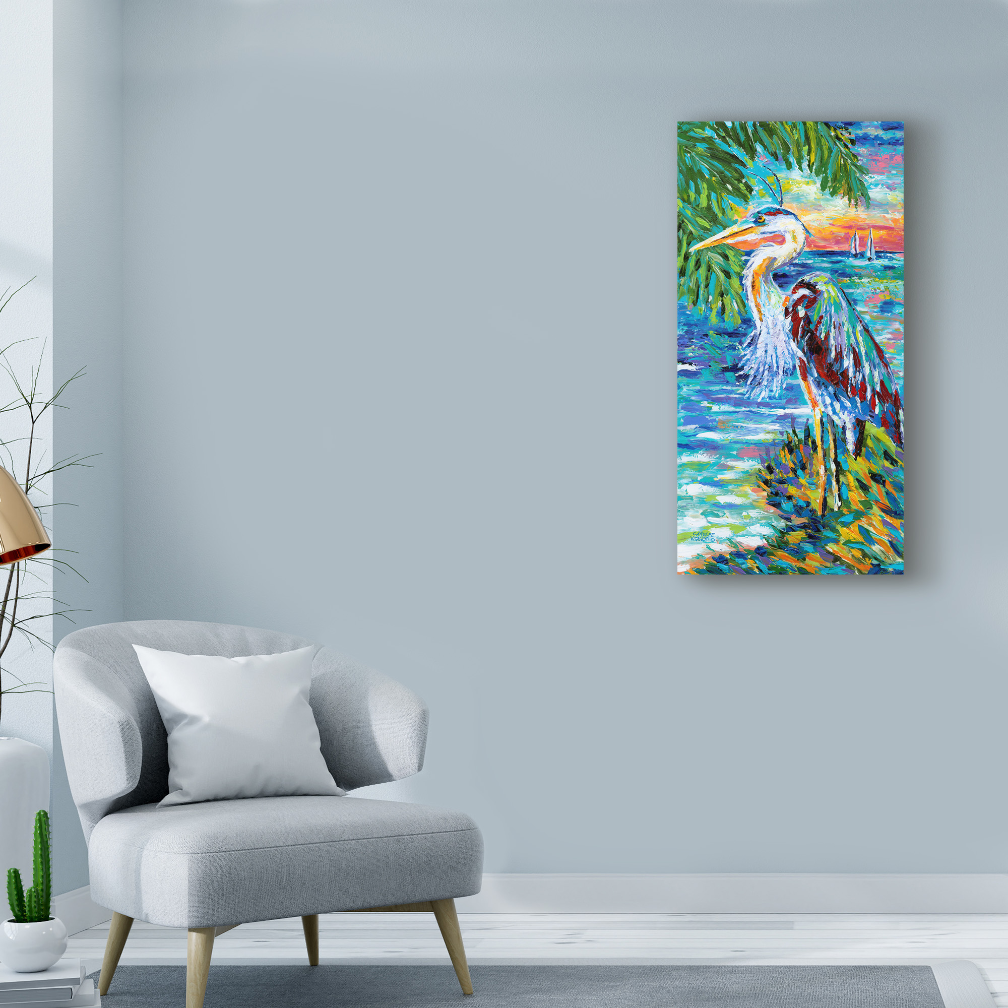 Trademark Fine Art 'Beach Comber II' Canvas Art by Carolee Vitaletti