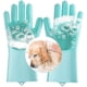 thumbnail image 4 of Guantes de aseo para mascotas, cepillo para quitar el pelo del perro, guantes de silicona resistentes al calor con dientes de alta densidad, 4 of 5