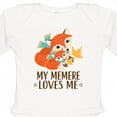 thumbnail image 4 of Inktastic My Memere Loves Me Fox Boys or Girls Long Sleeve Baby Bodysuit, 4 of 5