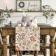 thumbnail image 5 of Camino de mesa de otoño con hojas de eucalipto beige, decoración de mesa de comedor de cocina de temporada otoñal para fiesta en casa al aire libre de 13 x 72 pulgadas, 5 of 5