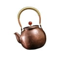 thumbnail image 4 of Tetera de cobre CUTICAT Hecha a mano Retro 1.3L para Cocina Casa de té Regalo para amantes del té, 4 of 8