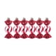 thumbnail image 2 of Bola de Navidad Decorativa Especial, Colgante Pequeño de Plástico Galvanizado, Pintada a Mano, Estrella Hexagonal de Caramelo Rojo., 2 of 7