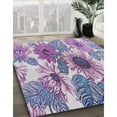 thumbnail image 3 of Ahgly Company Machine Washable Indoor Rectangle Transitional Bright Grape Purple Area Rugs, 2' x 5', 3 of 7