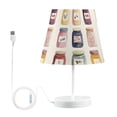 thumbnail image 7 of Yayeee Mini Table Lamp 10.8" Dimmable with Fabric Shade 3 Color Temperatures, Beige Jam Jars, 7 of 7