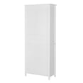thumbnail image 6 of Hefilesy FCH American Country Spray Paint Upper Two Doors Middle Drawer Lower Two Doors Bookcase White, 6 of 6