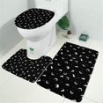 thumbnail image 2 of Black Cat Moon Star Pattern Bathroom Rugs Sets 3 Piece,Toilet Cover Set,Absorbent Non Slip Bathroom Mats Sets with U-Shaped Contour Rug Toilet Rug Set, 2 of 5