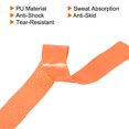 thumbnail image 4 of Unique Bargains 43.3' Non-Slip PU Tennis Racket Overgrip Tape Wraps with Hole Orange 12 Pack, 4 of 7