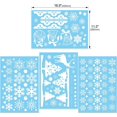 thumbnail image 6 of HOWAF 281pcs Merry Christmas Window Stickers, Reindeer Xmas Tree Bell Snowflake Window Clings, Static PVC Wall Sticker Decals Reusable DIY Winter Window Display Decoration, 6 of 6