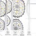 thumbnail image 4 of Driftaway Taylor Moroccan Cascading Medallion/Floral Room Darkening Window Curtains, 2 Of 50"X84", Yellow /Gray, 4 of 9