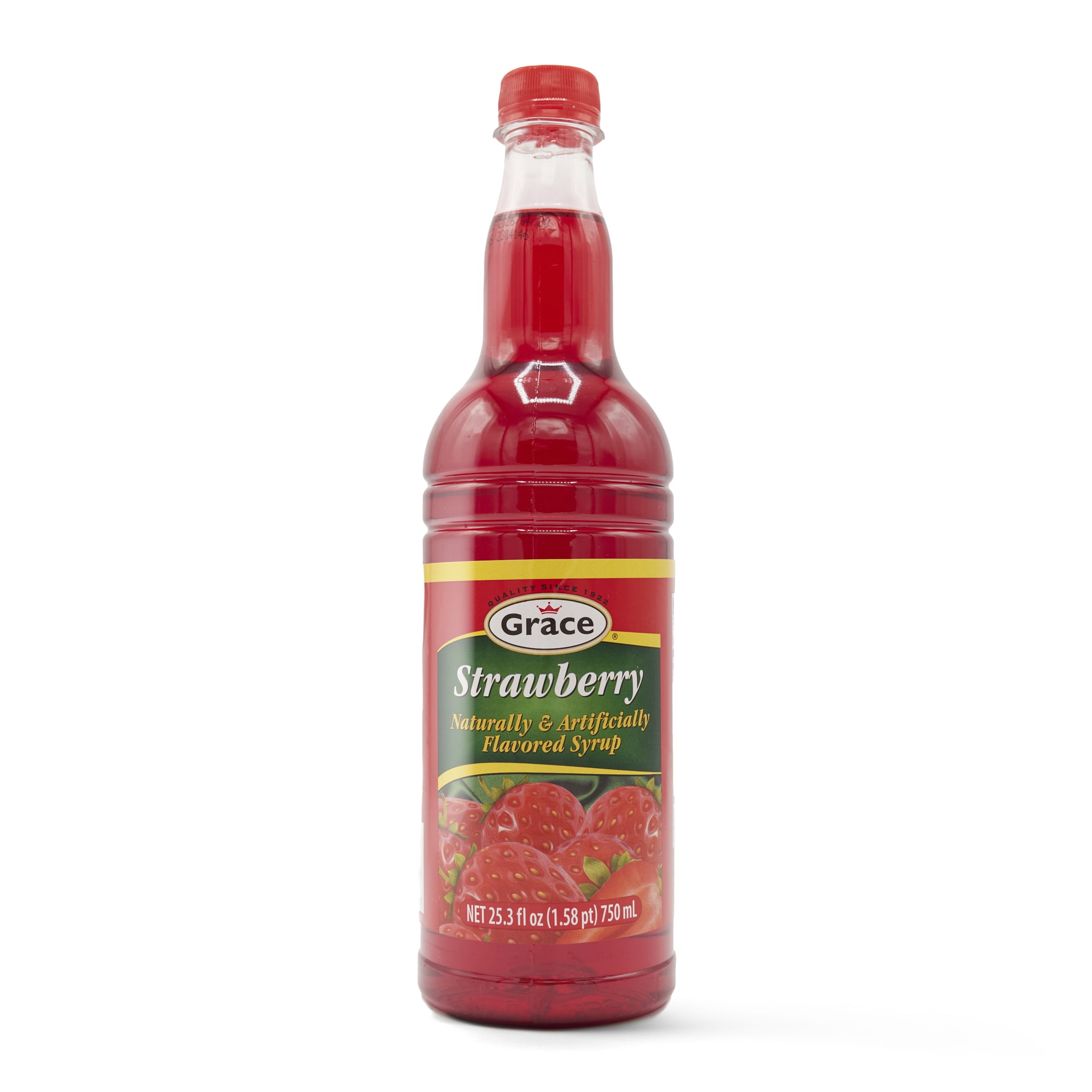 Grace Strawberry Syrup, 25.5 Fl OZ Bottle