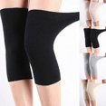 thumbnail image 1 of 1 Pair Knee Support Protector Leg Arthritis Injury Gym Sleeve Elasticated Bandage knee Pad Knitted Kneepads Warm, 1 of 5
