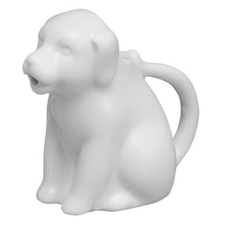 - Harold Import Company Porcelain Mini Dog Shaped Creamer, White
