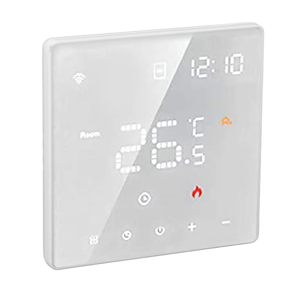 Digital Thermostat, Small Temperature Controller 5-70 degrees Celsius Room Temp 100-250VAC for Heating and Cooling System 3A Water Floor Heating,16A Electric Floor Heating