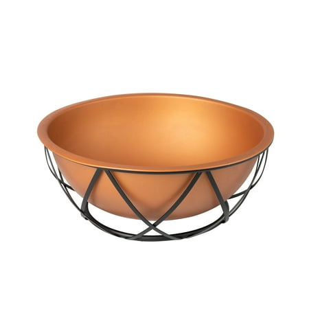 Fire Sense - Barzelonia Round Copper Look Fire Pit - Copper