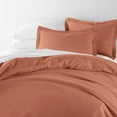 thumbnail image 3 of Noble Linens 3-Piece Clay Duvet Cover Set, King/ Cal King, 3 of 9