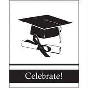 School Colors, White Invitations, 25pk