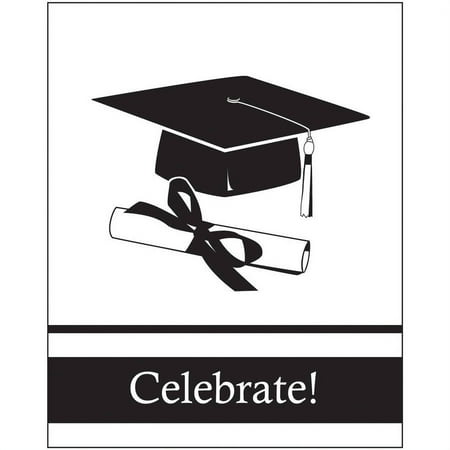 School Colors, White Invitations, 25pk