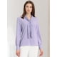 thumbnail image 2 of Ropa oficina mujer Blusa Elegante De Oficina De Trabajo Para Mujer, Camisa Plisada Con Cuello De Lazo Y Manga Larga Morado Claro XL, 2 of 5