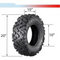 thumbnail image 5 of Soonbuy AT20x10-10-4PR ATV Tires(Set of 2, Tubeless), 5 of 5