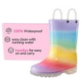 thumbnail image 2 of Bocca Kids Colorful Gradient Rain Boots for Toddler Girls Sizes 1, 2 of 5