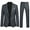 Dark Gray, variant on Cloudstyle Men's 2-Piece Suits Slim Fit 1 Button Dress Suit Jacket Blazer & Pants Set