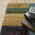 thumbnail image 5 of 3' X 5' Purple Blue Teal Gold Green Red And Pink Geometric Power Loom Stain Resistant Area Rug, 5 of 10
