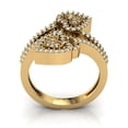 thumbnail image 3 of Genuine 1ctw Round Cut Diamond Prong Forever Us Heart Engagement Ring Bridal Solid 14K Gold GH SI2, 3 of 3