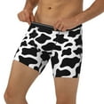 thumbnail image 3 of Easygdp Cow Print Black White Men's Boxer Briefs Men’s Underwear Boxer Briefs for Men, 3 of 7